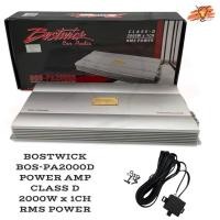 ราคา BOSTWICK BOS-PA2000D เพาเวอร์แอมป์ Class D 1 2000W x 1CH RMS POWER มาพร้อมเบสบูท 1 ชุด (24864037428)