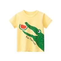 ราคา 9873 27kids เสื้อยืดเด็ก จระเข้ จระเข้กินแตงโม แตงโม (16257442018)