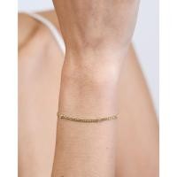 ราคา Grace Fine Jewelry สร้อยข้อมือทองแท้ 9K Curve Chain Four Diamond (25289263952)