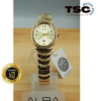 ราคา ALBA Quartz นาฬิกาผู้หญิง รุ่น AH7L44X1 สแตนเลสสีทอง คริสตัวSWAROVSKI (19373165524)