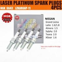 ราคา 100% ORI NGK 6643 LZKAR6AP-11 เลเซอร์แพลทินัมหัวเทียนสําหรับ NISSAN ALMERA/GRAND LIVINA/SYLPHY/TEANA (29377920162)