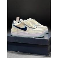 ราคา รองเท้า Nike Air Force 1 Shadow สีขาวดำฟ้าโปร่ง น้ำหนักเบาทรง Low-top สไตล์เรียบง่ายแต่อินเทรนด์ (26194394820)