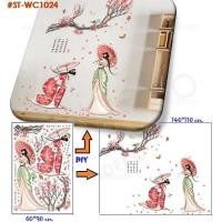 ราคา พร้อมส่ง สติ๊กเกอร์ติดผนัง ติดกระจก ลายการ์ตูน DIYตกแต่งบ้าน คอนโด ร้านค้า #WC1024 (4061782753)