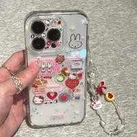 ราคา Miffy Rabbit Rilakkumaสติ๊กเกอร์เหมาะสําหรับApple 16/15/14 เคสโทรศัพท์12/11 Creative xr/xs Shock-resistant 7/8Pเคสโทรศัพท์ (28280934969)