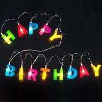 ราคา สินค้ามีพร้อมส่งไฟตกแต่ง ไฟวันเกิด ไฟHAPPY BIRTHDAY ไฟLED ไฟเเต่งบ้าน เเบบใส่ถ่านAA (6459543002)