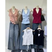 ราคา เสื้อคอจีนแขนกุดแต่งวีหน้า เสื้อคอวีแต่งผ้าลูกไม้ (มีดึงหลัง) กระดุมหน้า งานผ้าลูกไม้ เกาหลีมาก MATINEE (MM005) (46051089588)