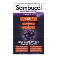 ราคา พร้อมส่ง วิตามินเสริมภูมิคุ้มกัน Sambucol Black Elderberry Capsules IMMUNO FORTE + Vitamin C + Zinc (1862341409)