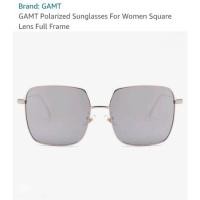 ราคา แว่นกันแดด GAMT Polarized Sunglasses For Women Square Lens Full Frame. 58mm (1401091392)