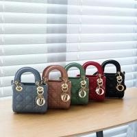 ราคา Dior lady Mini Dior Bag กระเป๋าสะพายกระเป๋าถือระดับไฮเอนด์ (46757108272)