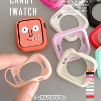 ราคา เคสนาฬิกาข้อมือ TPU สีแคนดี้ สําหรับ Apple Watch 45 มม. 41 มม. iWatch 44 มม. 40 มม. Apple Watch Series 8 7 6 5 4 3 2 i-Watch 49 มม. (16993567388)