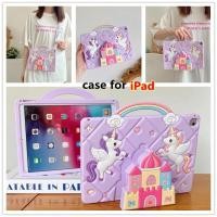 ราคา CaseสําหรับiPad Ipad Air 11 Pro 11 2024 Pad Ai5 Air4 10th Gen 10.9 นิ้ว 9th 8th 7th 10.2 กรณี 5th 6th 9.7 Pro 11 2020 Mini 6 5 ยูนิคอร์นปราสาทซิลิคอนเด็กกรณี (26701260468)