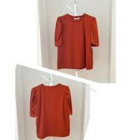 ราคา เสื้อยืด ป้าย CHOM สีอิฐ (24467811453)