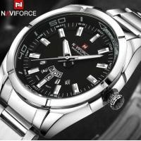 ราคา ❤ NAVIFORCE นาฬิกาสำหรับผู้ชาย,นาฬิกาควอตซ์สเตนเลสสตีลเรืองแสงแสดงวันที่และสัปดาห์สำหรับธุรกิจแ (41507054806)