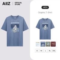 ราคา AIIZ (เอ ทู แซด) - AIIZ เสื้อคอกลมผู้ชาย ลายกราฟิก AIIZ Men's Graphic T-Shirt (47006446997)