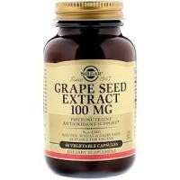 ราคา Solgar, Grape Seed Extract, 100 mg, 60 Vegetable Capsules (2137517261)