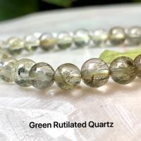 ราคา Green Rutilated Quartz☘️6 mm. หินไหมเขียว ‍♀️ (7607275297)