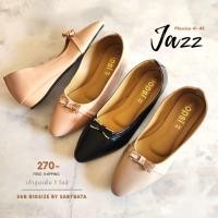 ราคา รองเท้าไซส์ใหญ่ คัชชู Jazz 41-45 ส้นเตารีด 1 นิ้ว สาวอวบ รองเท้าทำงาน หุ้มส้น bigsize plussize (15594068215)