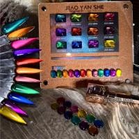 ราคา พร้อมส่ง JIAOYANSHE 12 สี เซตสีเจลลูกแก้ว ชุดตัดเล็บ เล็บเจล ชุดเจลทาเล็บตาแมว base+top+ฟรีชาร์ทสี (41670773730)