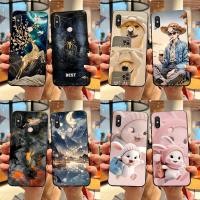 ราคา สําหรับ Xiaomi Mi Max 3 M1804E4A เคสโทรศัพท์แฟชั่นการ์ตูนพิมพ์ปกหลังซิลิโคนอ่อนนุ่ม TPU สีดําแขนป้องกัน (24032796359)
