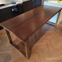 ราคา ไม้เนื้อแข็งโต๊ะสี่เหลี่ยมนอร์ดิกโมบี้โต๊ะรับประทานอาหารเข้าสู่ระบบขี้ผึ้งสีขาวและโต๊ะรับประทานอาหารคณะกรรมการตารางที่เรียบง่ายแบบบูรณาการร้านอาหารไม้ขนาดใหญ่ ฉ958 (53055891758)