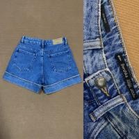 ราคา (Used one) กางเกงยีนส์ขาสั้น ป้าย Bershka size Eur 32 เอว24” สะโพก33-34” (48801537593)