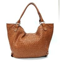 ราคา กระเป๋าคล้องไหล่ ทรงshopping หนังสานแท้ กระเป๋ามือสอง (27617279427)