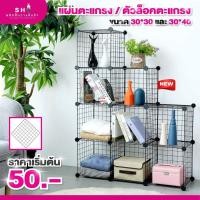 ราคา ตะแกรงสำหรับประกอบชั้น ตะแกรงเหล็กชุดโครเมี่ยม ประกอบทำชั้นวาง ตะแกรงขนาด 30*30 cm. และ 30*40 cm. (5337577391)