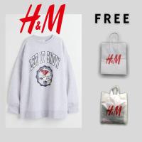 ราคา H&m Let It Snow Crewneck Full Tag (แถมถุงกระดาษ / พลาสติก H&M) (28832341404)