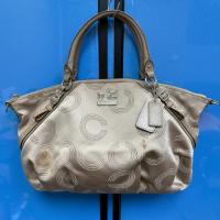 ราคา มือ2:กระเป๋าCoach Madison Dotted Op Art Large Sophia Satchel F15957 (43215169679)