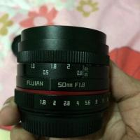 ราคา ส่งต่อเลนส์Fujian 50 f1.8 สภาพใหม่ๆใสๆ ซื้อมาไม่ค่อยได้ถ่ายเลนส์ตัวนี้ รองรับ 4/3 หรือ Olympus Panasonic จ้า คุ้มสุดๆค่ะ (2374006649)