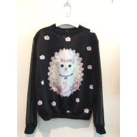 ราคา เสื้อลายน้องแมวน่ารักๆ แขนซีทรูวิ้งๆ มือ✌️ (23067874192)