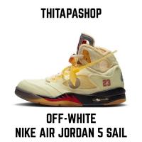 ราคา OFF-WHITE X NIKE AIR JORDAN 5 SAIL (9999834680)