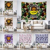 ราคา Baby Milo Bape Wall Tapestry พร ้ อมคลิปโพลีเอสเตอร ์ Tapestries ห ้ องนอนแขวนผนัง Tapestry ตกแต ่ งบ ้ าน (26253137593)