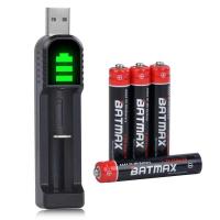ราคา แบตเตอรี่ AAAA Batmax Ni-Mh ชาร์จใหม่ได้ พร้อมจอแสดงผล LED และที่ชาร์จ USB สำหรับปากกา Surface, ปากกาสไตลัส, Surface pro (43611822306)