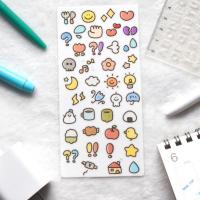 ราคา STICKER สติ๊กเกอร์น่ารักสดใสแนวญี่ปุ่น สติ๊กเกอร์ใสน่ารักๆ PVC สไตล์ญี่ปุ่น ไว้สำหรับ ตกแต่งสมุดไดอารี่สมุดโน๊ต (22843674066)