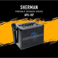 ราคา Sherman ลำโพงอเนกประสงค์ รุ่น APS-107 คละสีขาว-ดำ (43429175802)