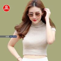 ราคา เสื้อไหมพรม เสื้อไหมพรมครอปคอเต่า งานทอทั้งตัวผ้านุ่มใส่สบาย (2814639840)