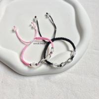 ราคา [สร้อยข้อมืออินฟินิตี้] สร้อยข้อมือคู่อินฟินิตี้โดยไม่ต้องลูกปัดทอสร้อยข้อมือคู่รักมิตรภาพ (25203708861)