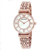 ราคา ของแท้ Armani Armani ชิงช้าสวรรค์พร้อมเพชร Rose Gold Girlfriends Watch AR1909 (2773344030)