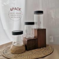 ราคา (บรรจุกล่องละ..15ใบ) กระปุกพลาสติกPETใส+ฝาเกลียว ทรงกลมมี3ขนาด 200,350,300ml ทรงเหลี่ยมขนาด250ml ใส่ขนม คุกกี้ น้ำพริก (13406029452)