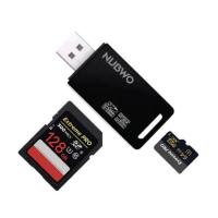 ราคา NUBWO USB2.0 CARD READER Micro SD / Micro SDHC / SD Card/ TF Card ความเร็ว480Mbps up to 128GB รุ่น NCR-160 NCR160 สีดำ (54455961917)