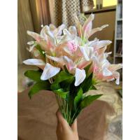 ราคา (ดอกไม้ปลอม) ช่อดอกลิลลี่ ช่อละ 10 ดอก (22246979183)