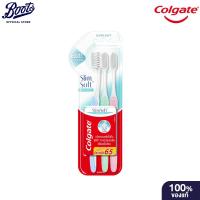 ราคา Colgate Slim Soft Deep Clean Ultra Soft Toothbrush Pack 3 คอลเกต แปรงสีฟันสลิมซอฟท์ดีพคลีนขนแปรงนุ่มพิเศษ แพ็ค 3 (15095127112)