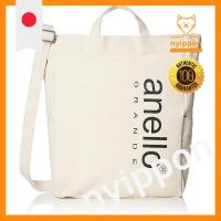ราคา Anello Grande Tote Bag GI-H2422 CT Cotton Canvas Big Logo 2Way Tote - Ivory (51506327458)