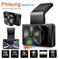 ราคา กล้องติดรถยนต์ Phisung K10 - หน้าจอ IPS LCD ขนาด 3 นิ้ว - ความละเอียด 1080FHD (57756852288)