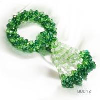 ราคา พวงมาลัยคริสตัลลายสีเขียว B0012 (1811576541)