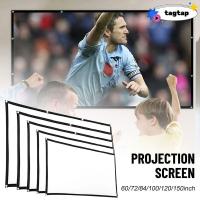 ราคา ใหม่ผ้าม่านโปรเจคเตอร์ 60 72 84 100 120 150 นิ้วติดตั้งง่าย เคทีวี สํานักงานหน้าจอฉาย (43877553612)