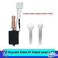 ราคา DORAE Hot End หัวพิมพ์, 2 ประแจ 0.2 มม. 0.4 มม. 0.6 มม. 0.8 มม. 1.0 มม. Hotend, เซรามิคเหล็กชุบแข็งหัวฉีดสําหรับ Anycubic Kobra S1 (41624336689)