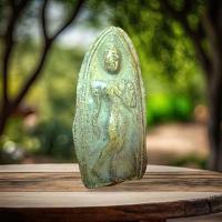 ราคา NEWพระลีลา พิมพ์ซุ้มเส้นคู่ เนื้อดิน กรุลานดอกไม้ จ.สุโขทัย ขนาดพระ 1.2 x 3.2 ซม.จีวรพริ้วประทับยืน พุทธศิลป์อ่อนช้อย (10577352961)