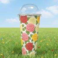 ราคา (Lotus pack) แก้วกระดาษเย็น/ใส่ชา/กาแฟ 22 ออนซ์ ลายสวยงาม /50ใบ/100ใบ/มีฝาปิด ขายแยก (40406365679)